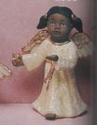 S2958-Small Black Star Angel Blowing Kisses 11cm