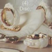 S3044- 4 Chantelle Napkin Rings 5cmW