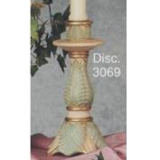 S3069-Leaf Candlestick 21cmH