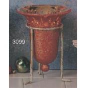 S3099 -Textured Bell Votive without cut outs 18cmT