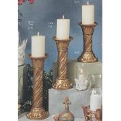 S3130-Large Spiral Candleholder Column,Capital & Base 46cmH x 15cmW