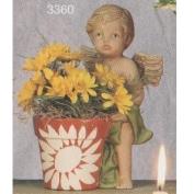 S3358-Standing Cherub with Pot 23cm