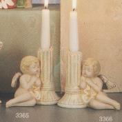 S3365-Cherub on Column Candle Holder Right 15cm