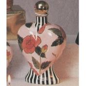 S3377B -Heart Shaped Bottle with Stopper 26cm Tall