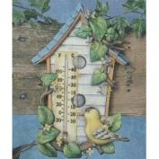 S3610-Birdhouse Thermometer Includes Thermometer 32cm