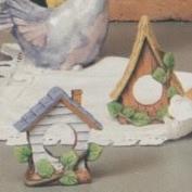 S3626- 2 Birdhouse Napkin Rings 10cm