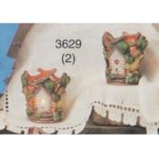 S3629- 2 Small Birdhouse Hurricanes 8cm