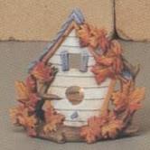 S3631-Maple Leaf Birdhouse Votive 13cm