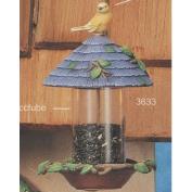 S3633-Birdhouse Birdfeeder with Bird 23cm