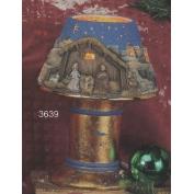 S3639A-Nativity Shade with Cut Outs & Base 19cm