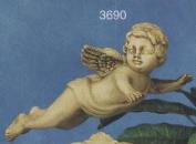 S3690-Flying Cherub Looking Right 25cm