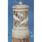 S3742-Dolphin Lantern with cut outs 24cmH excludes base