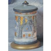 S3752-Dickens Village Lantern with cut outs excludes Base 23cm