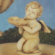 S3766-Cherub Kneeling with Shell 28cm