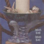 S3846-3 Dolphins with Bowl 23cmD