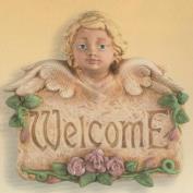 S3866-Cherub Welcome Sign 19cm