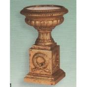 S3871 -Wreath Pedestal Urn Top & S3870 Base 36cm