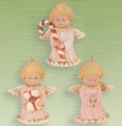 S3875 - 3 Cute Angel Ornaments 8cm