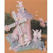 S545-Bunnyville Windmill 20cmH (Excludes Figures)