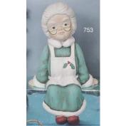 S753-Mrs Claus Stocking Hanger 23cm