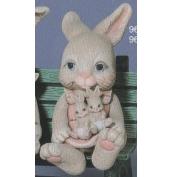 S965-Girl Bunny Shelf Sitter 23cm