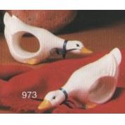 S973- 4 Geese Napkin Rings 9cm