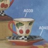 SA39ST-Birmingham Teacup 8cm & Saucer 15cm