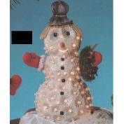 TL528-Large Mrs Snowman with Light Holes 31cm