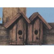 TL680-Double Birdhouse 20cm High x 28cm Wide