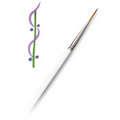 R595-6 Royal Golden Taklon Monogram Liner Art Paint Brush