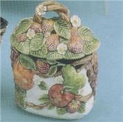 DM1834- Fruit Sugar Bowl with Lid 10cmH