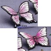 R877- 2 Large Butterflies 15 x 14cm & 14.5 x 12cm