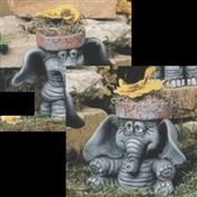 TL791 - 2 Small Elephant Pots 10cm & 11cm