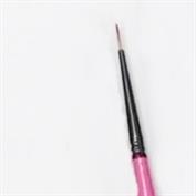 DETAIL-10/0 Scioto Pink Handle Short Liner Art Paint Brush