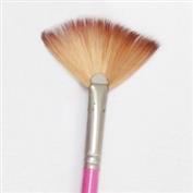 FAN-4 Scioto Pink Handle Fan Art Paint Brush