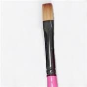 SHADER-10-Scioto Pink Handle Taklon Square Shader Art Paint Brush