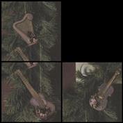 D602-Harp, Violin and Guitar Hanging Ornaments 15cm