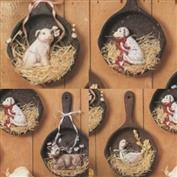 S1306 -Cow, Pig, Dog , Goose Magnets 5cm