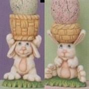 TL549 - 2 Basket Bunny Egg Cups 10cm