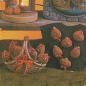 D1562 -6 Mini Ginger Pumpkins