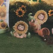 D1654 -Mini sunflower Baby Hands Down 8cmH
