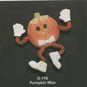 D779 -Pumpkin Man Posie 7cm