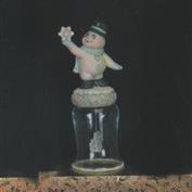 D1044 -Snowman Votive Topper 10cm Tall