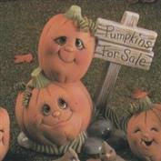 D1020 -Pumpkins with Sign (Pumpkins for Sale)13cmH