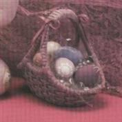 D852 -3 Mini Wicker Egg Baskets 9cmH