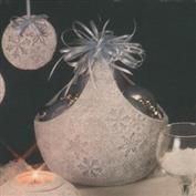 D1812 -Snowflake Impressions Basket 20cmH