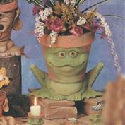 TL734 -Extra Large Frog Pot 25cm Tall