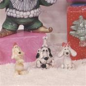 TL840 -3 Doggie Ornaments 10cm