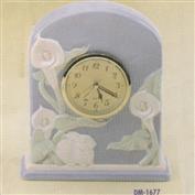 DM1677 -Calla Lily Bunny Clock 23cm Tall