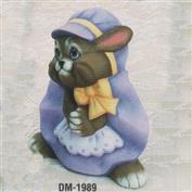 DM1989 -Girl Bunny Figurine 12.5cm Tall